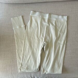 Skims Cotton Rib Leggings Pants Bone Size Small